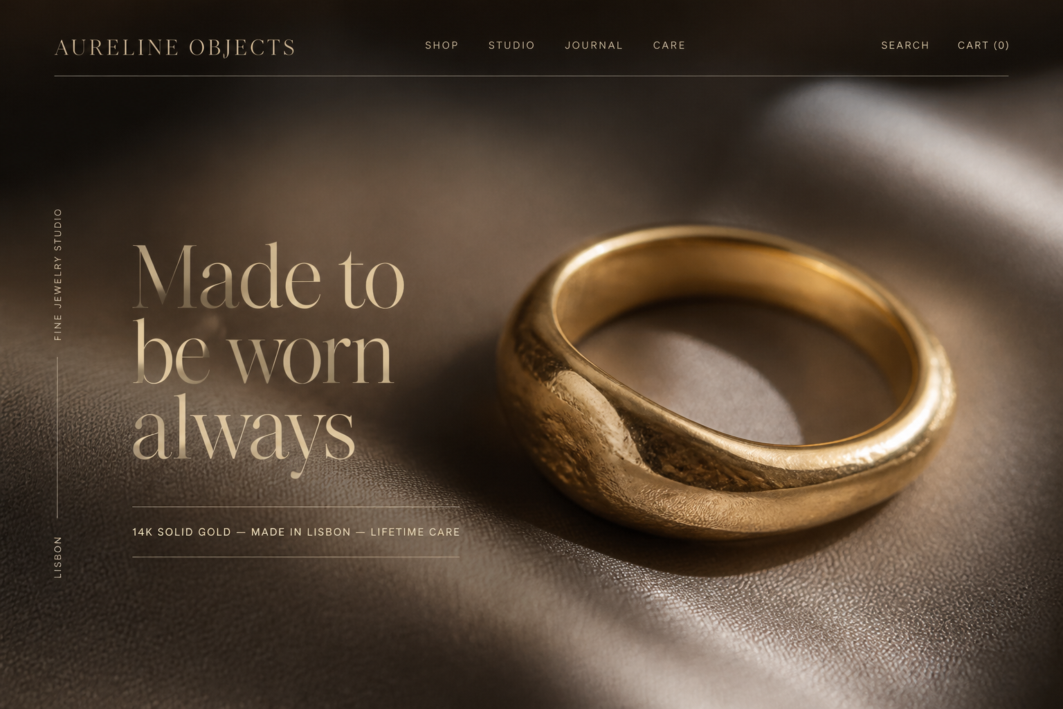 Aureline Objects jewelry storefront